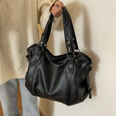 Dary - Vintage Große Leder Handtasche für Damen