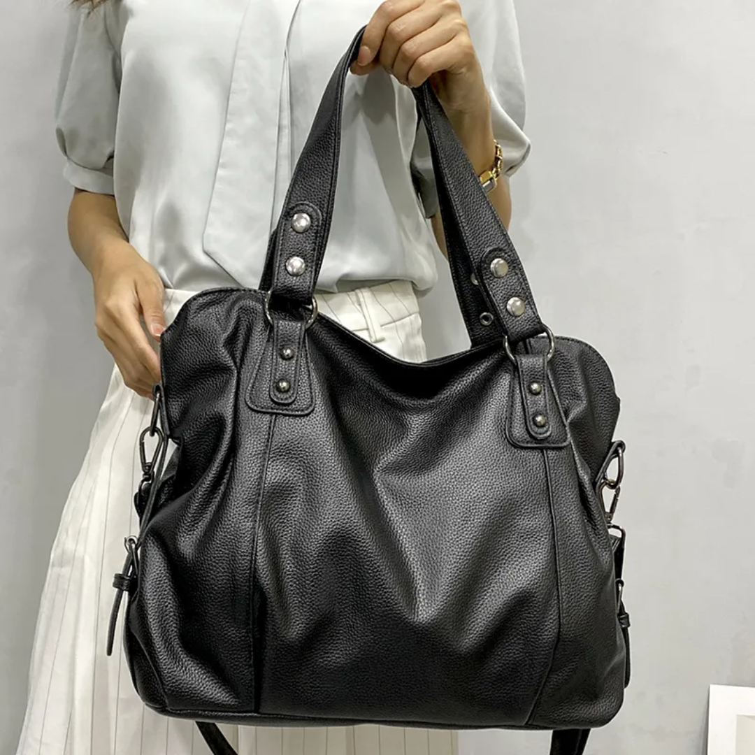 Dary - Vintage Große Leder Handtasche für Damen