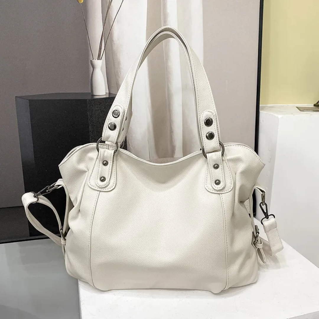 Dary - Vintage Große Leder Handtasche für Damen