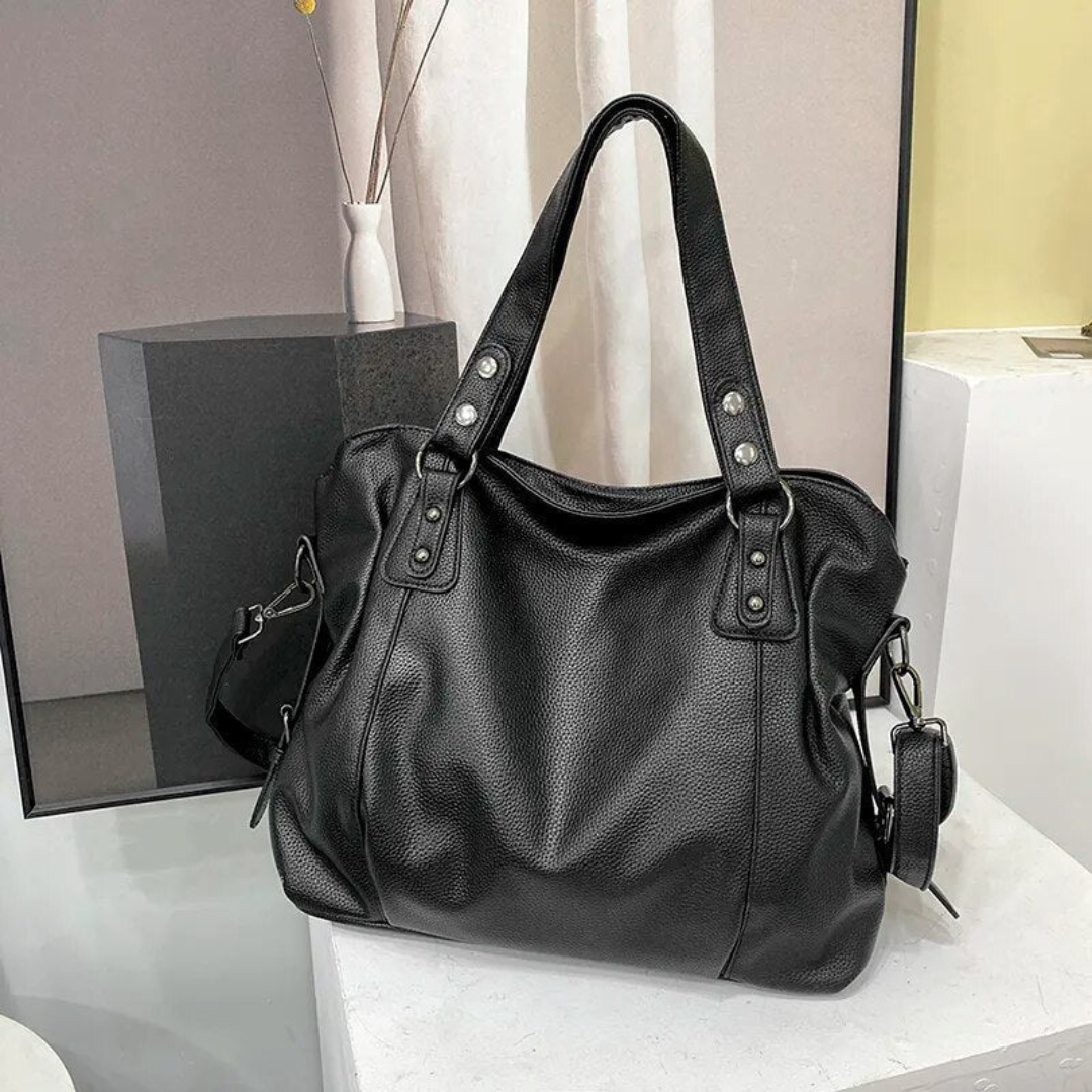 Dary - Vintage Große Leder Handtasche für Damen