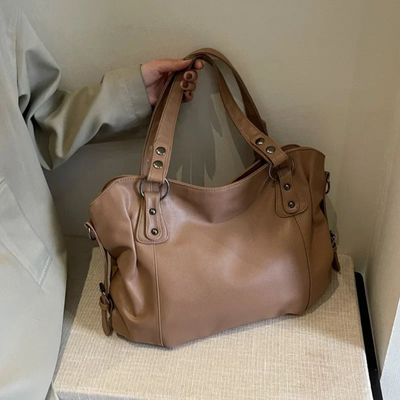 Dary - Vintage Große Leder Handtasche für Damen