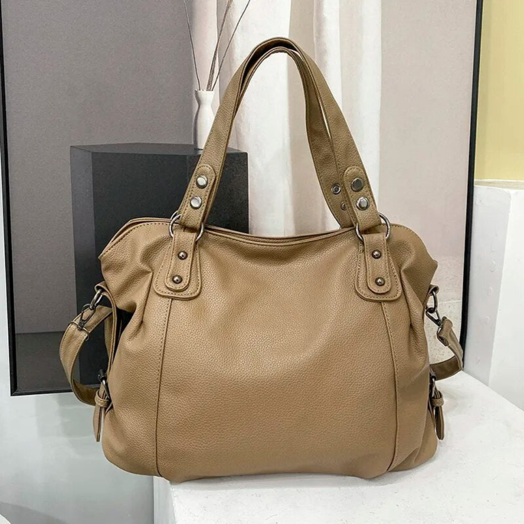 Dary - Vintage Große Leder Handtasche für Damen