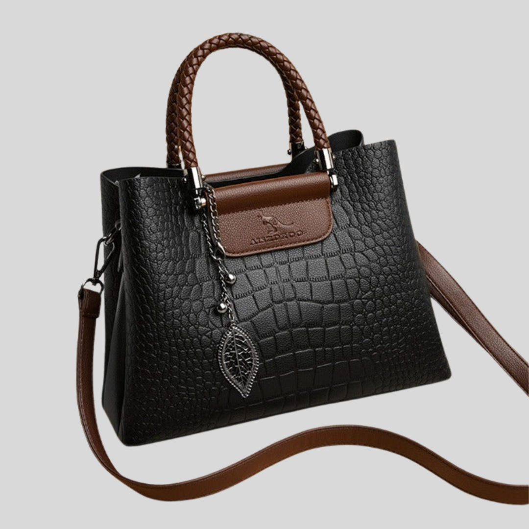 Jisy - Luxuriöse Handtasche aus Leder mit Schultergurt für Damen