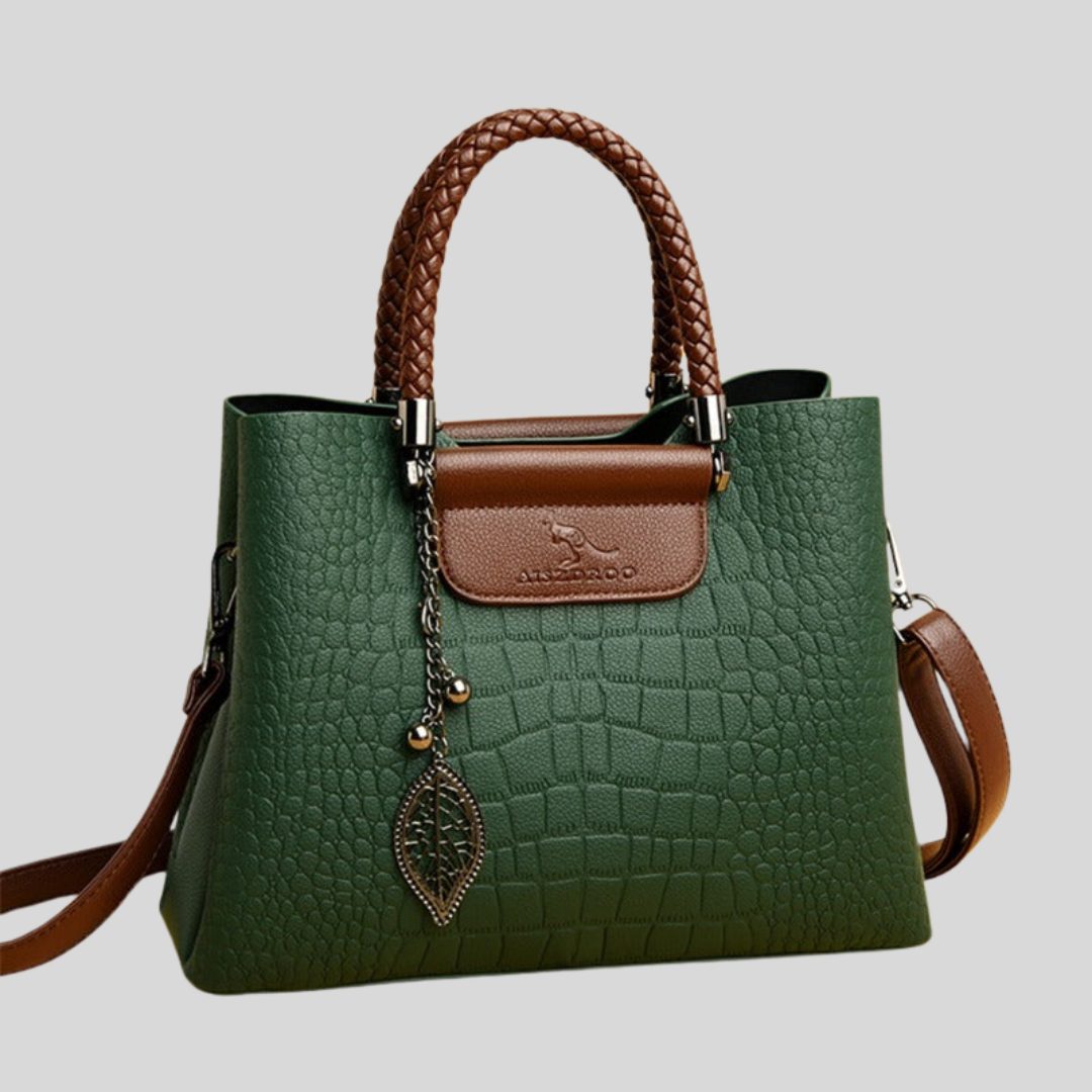 Jisy - Luxuriöse Handtasche aus Leder mit Schultergurt für Damen