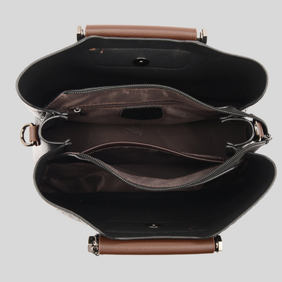 Jisy - Luxuriöse Handtasche aus Leder mit Schultergurt für Damen
