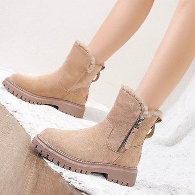 Lica -  Bequeme Rutschfester Winterstiefel mit Reißverschluss für Damen