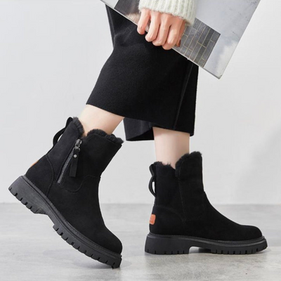 Lica -  Bequeme Rutschfester Winterstiefel mit Reißverschluss für Damen