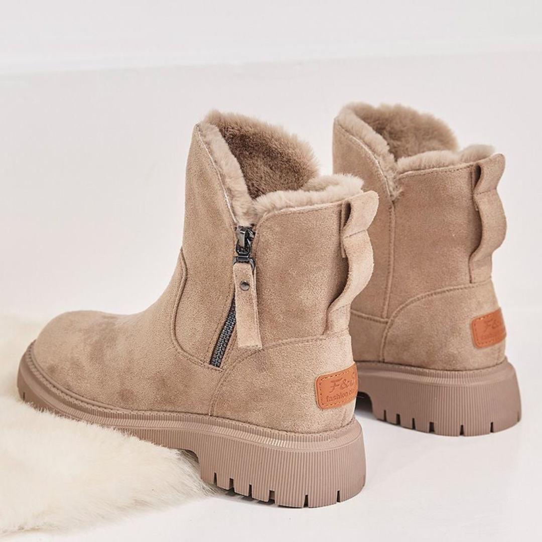 Lica -  Bequeme Rutschfester Winterstiefel mit Reißverschluss für Damen