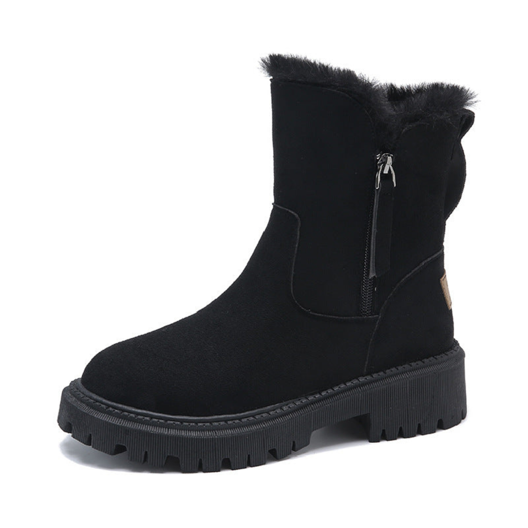 Lica -  Bequeme Rutschfester Winterstiefel mit Reißverschluss für Damen