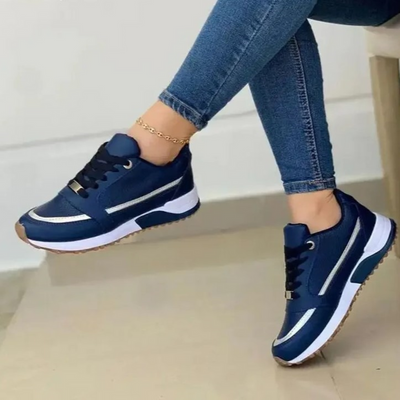 Loji - Bequeme Damen Sneaker Mit Schnürung