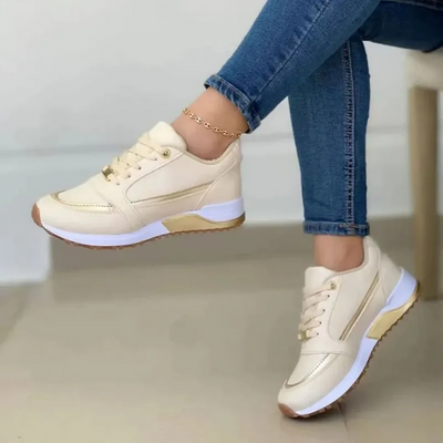 Loji - Bequeme Damen Sneaker Mit Schnürung