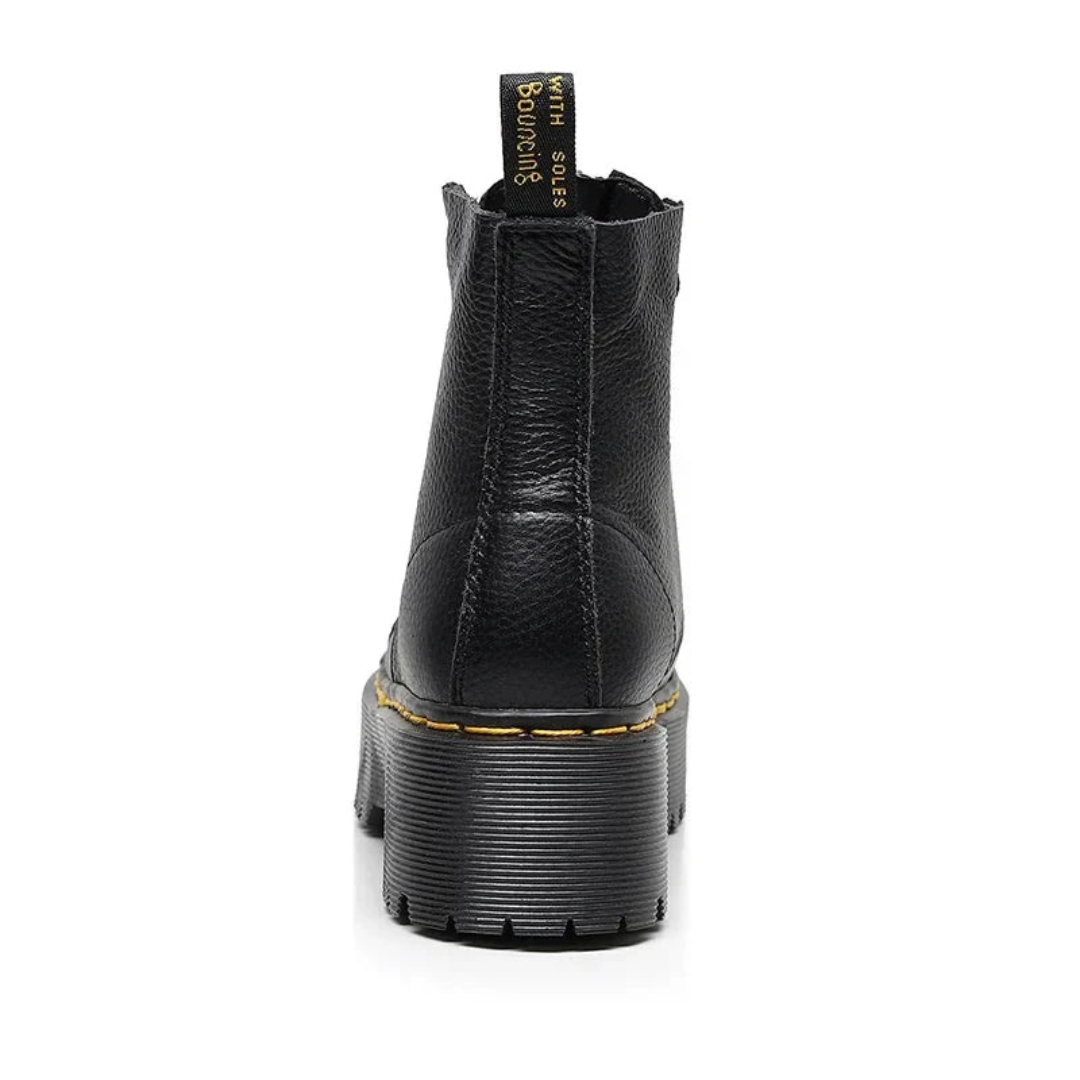 Mira - Vintage und Elegante Leder Schnürstiefel für Damen