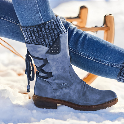 Naly - Bequeme Mittlerer Höhem Winterstiefel für Damen