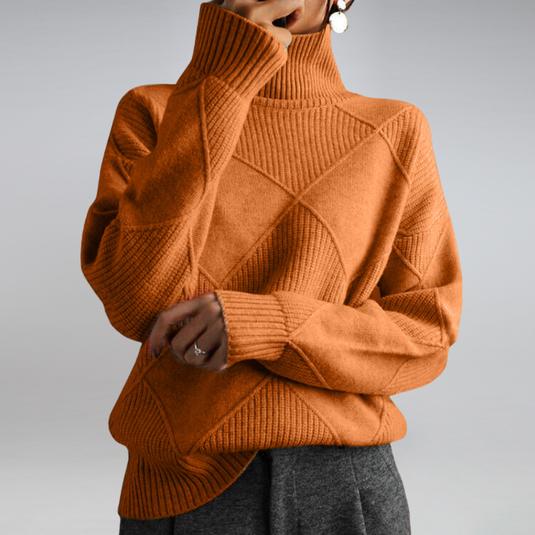 Rila - Bequeme Kaschmir pullover mit Rollkragen für Damen