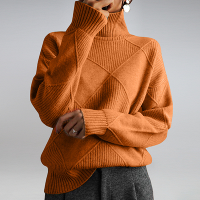 Rila - Bequeme Kaschmir pullover mit Rollkragen für Damen