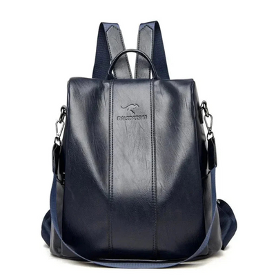 Rili - Große Diebstahlsicherer Lederrucksack für Damen