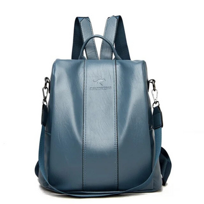 Rili - Große Diebstahlsicherer Lederrucksack für Damen