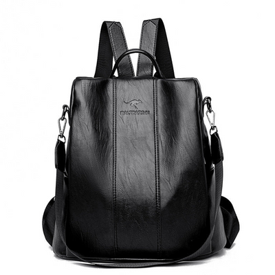 Rili - Große Diebstahlsicherer Lederrucksack für Damen
