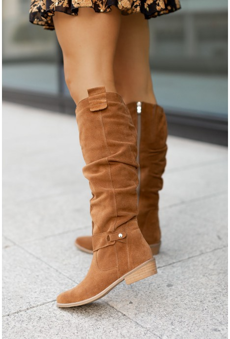 Risa – Niedrigem Absatz Stiefel Reißverschluss für Damen