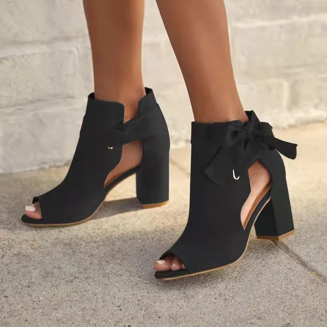 Lina - Hohem Absatz Orthopädische Schleifensandalen Fur Damen