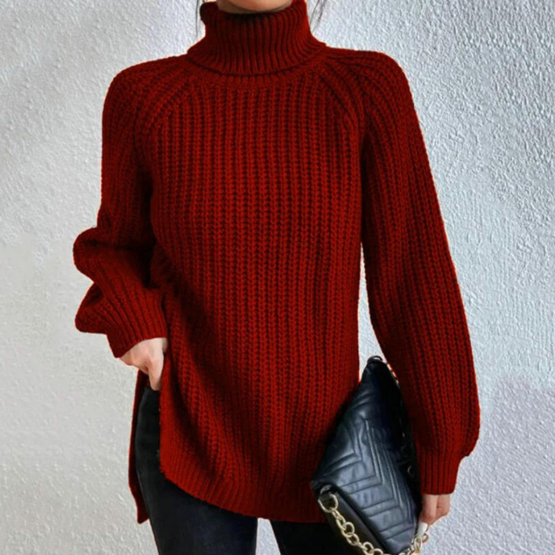 Sila - Stilvoll Langarm Rollkragenpullover für Damen
