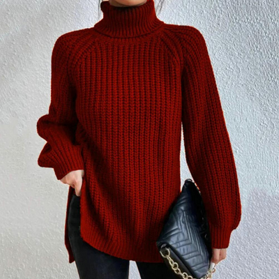Sila - Stilvoll Langarm Rollkragenpullover für Damen