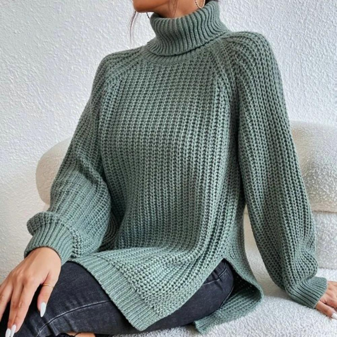 Sila - Stilvoll Langarm Rollkragenpullover für Damen
