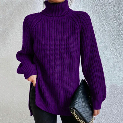 Sila - Stilvoll Langarm Rollkragenpullover für Damen