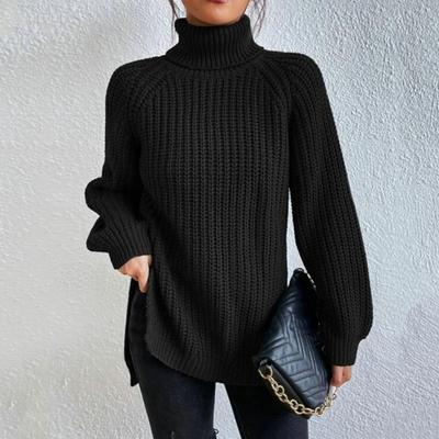 Sila - Stilvoll Langarm Rollkragenpullover für Damen