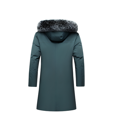 Stefan - Bequeme und Wärme Daunenjacke mit Fellkapuze für Herren