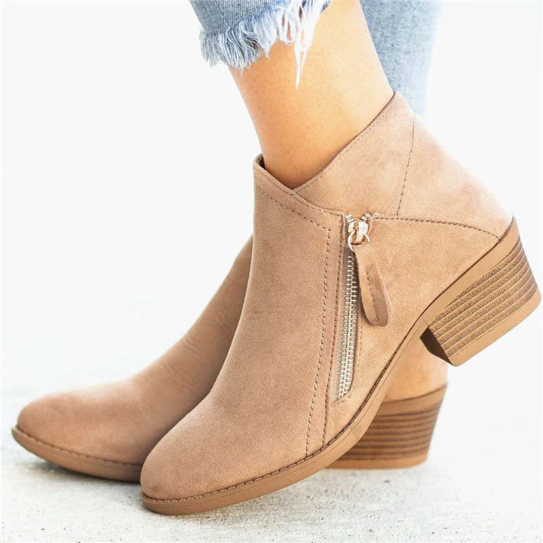 Talli - Niedrige Absätze Komfort Knöchel Stiefel für Damen