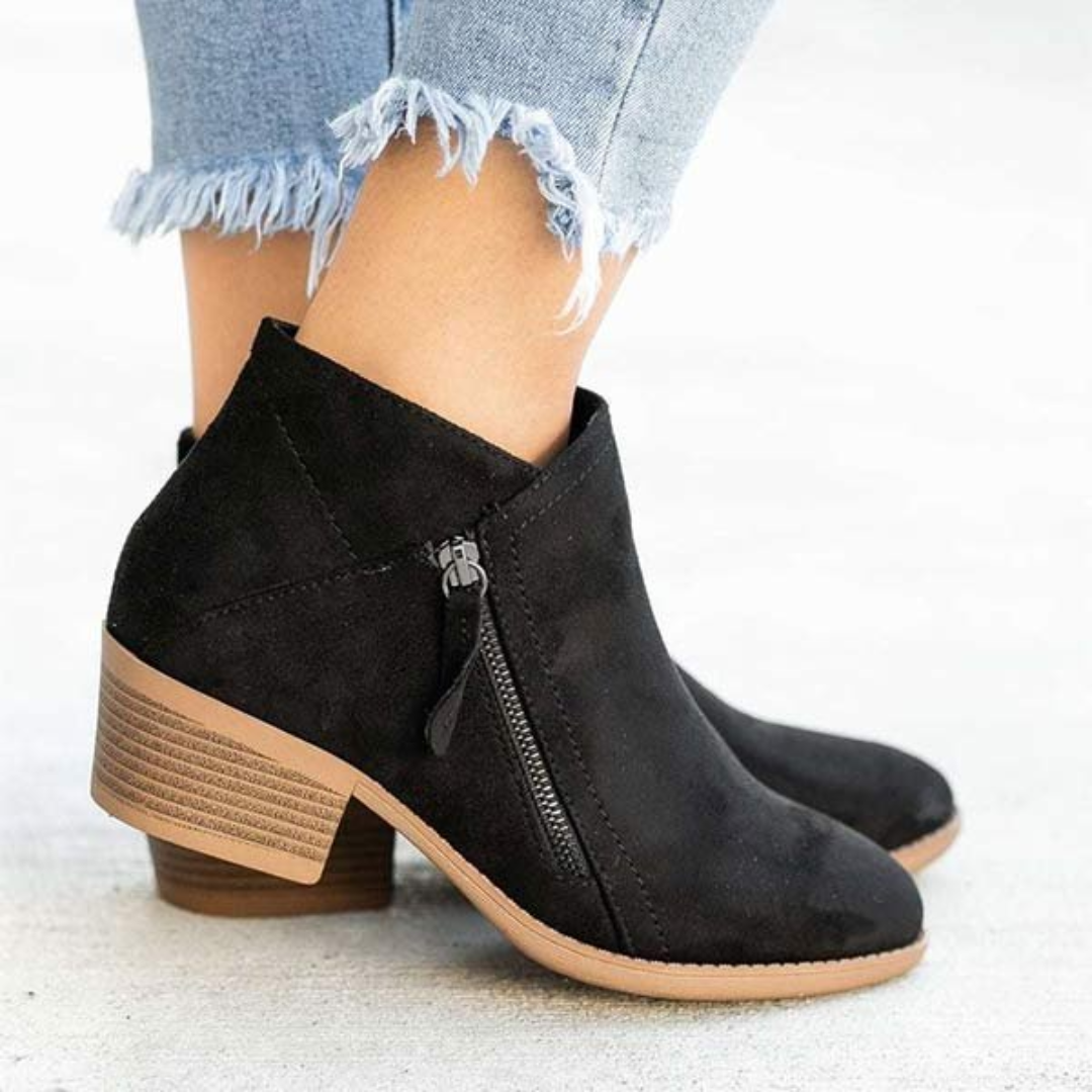 Talli - Niedrige Absätze Komfort Knöchel Stiefel für Damen