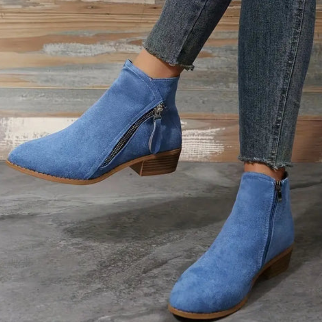Talli - Niedrige Absätze Komfort Knöchel Stiefel für Damen