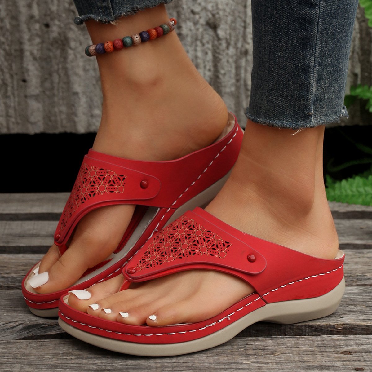 Lisa - Orthopädische Damen Wandersandalen aus Leder