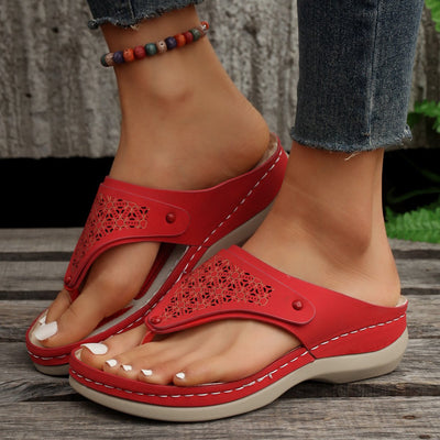 Lisa - Orthopädische Damen Wandersandalen aus Leder