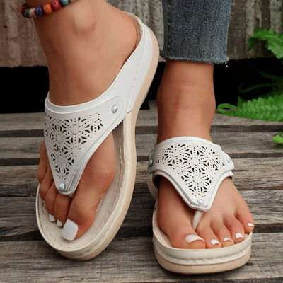 Lisa - Orthopädische Damen Wandersandalen aus Leder